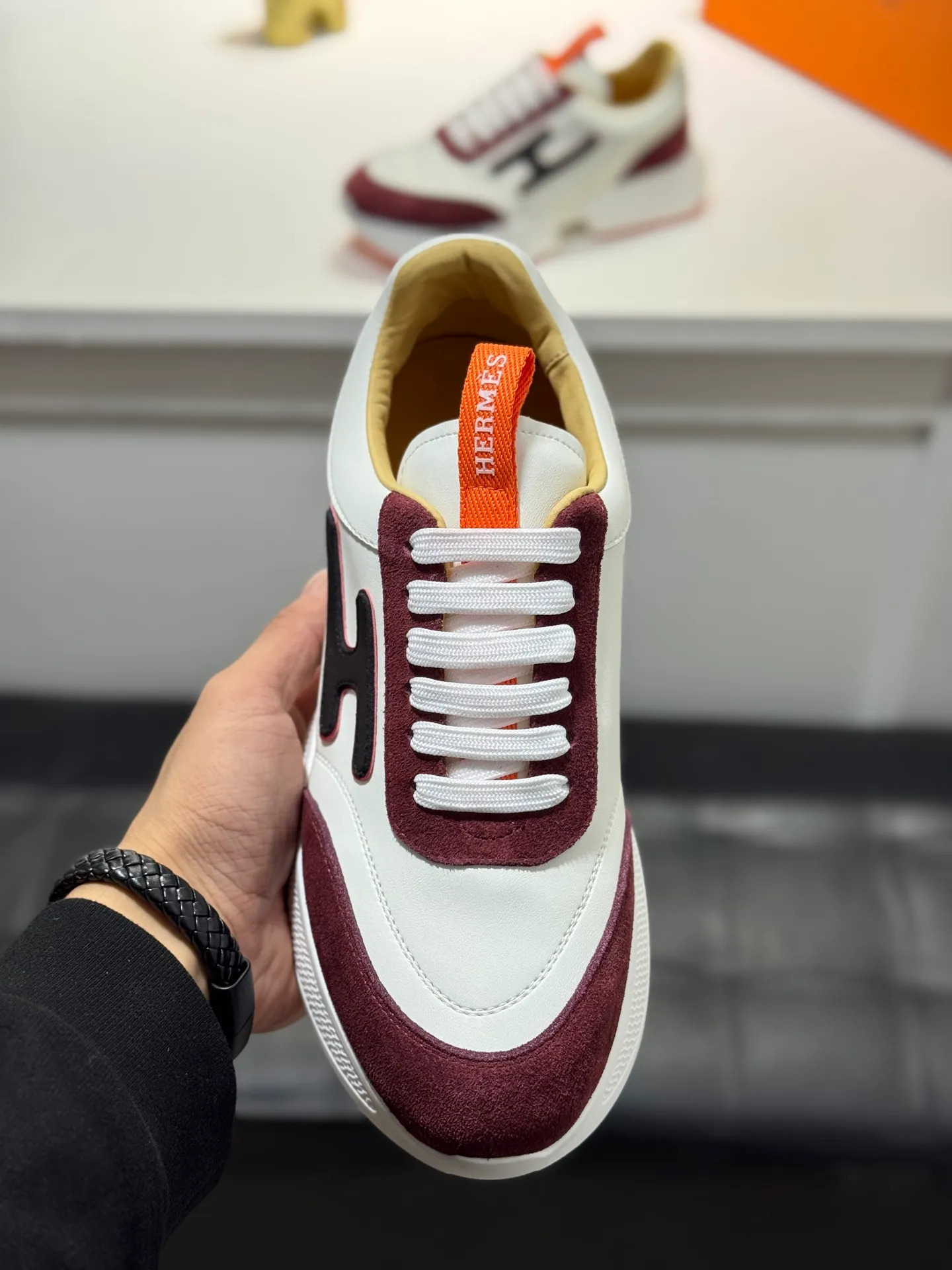Men's shoes 💰480【New style】🪷🪷Top quality goods🇮🇹🇮🇹New style "Hermès" Hermès top purchasing agent🔍🔍New products from men's counter The upper is made of cowhide leather ~ Sole: The original factory's exclusive movable molded foam outsole, light ~ super comfortable, original factory follow-up goods, 🔍🔍 high quality, can be entered and exited the counter at will, multiple colors are available, welcome to compare Size: 38-44 (45. Customized